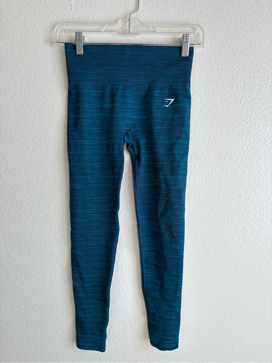 Gymshark Pants - Gymshark Teal and Blue Seamless High-Waist Leggings